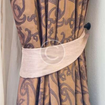 Victoria Rose Natural Tiebacks